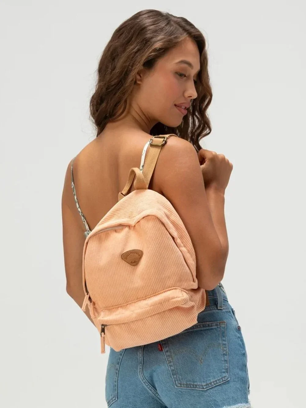 Billabong Pink Mini Mama Corduroy Backpack/NWT
